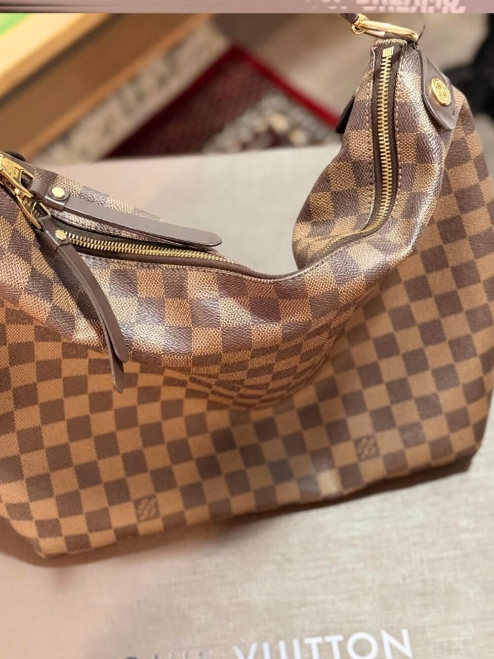 Louis Vuitton Graceful MM Damier Ebene Shoulder Bag - Picture 8 of 11